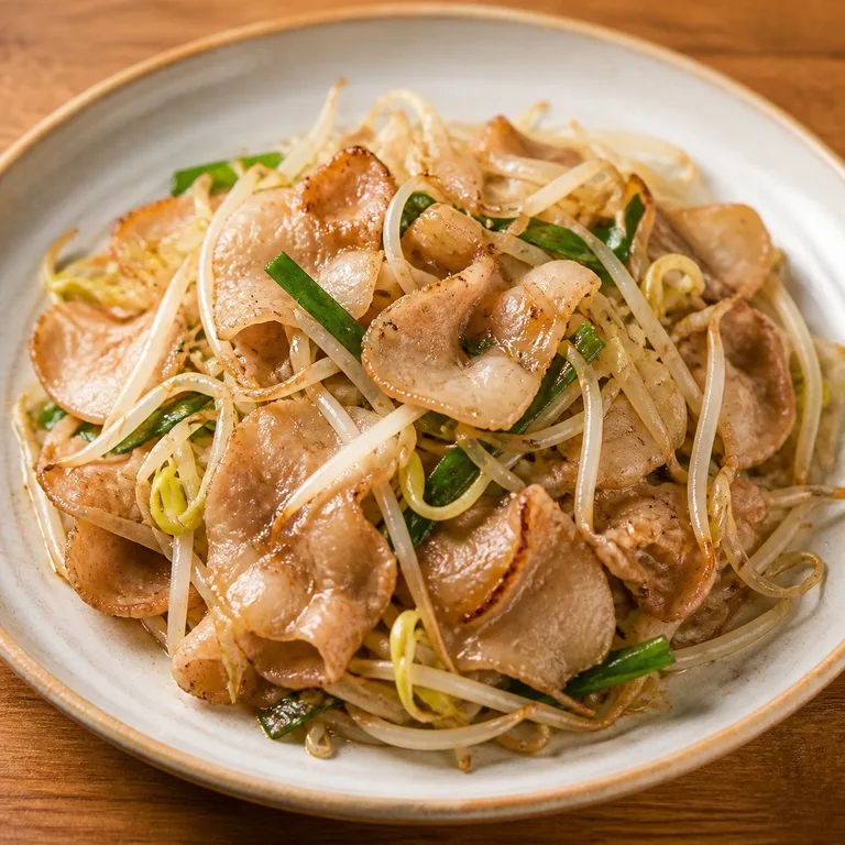 Samgyeopsal Iris Tipis dan Toge