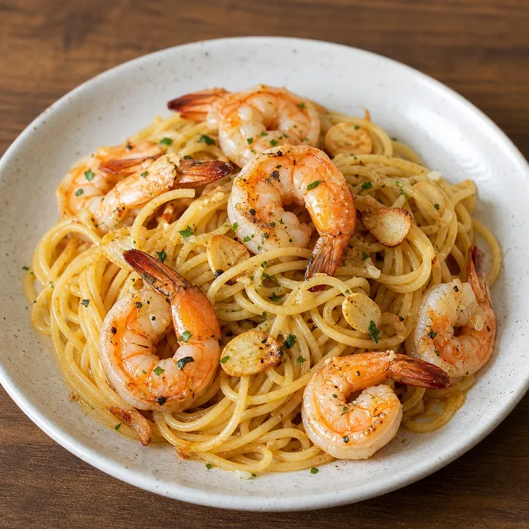 Spageti Bawang Putih Udang Jumbo