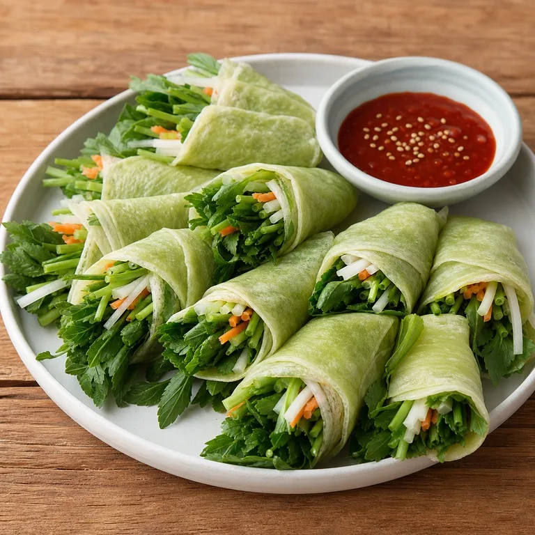 돌미나리밀쌈