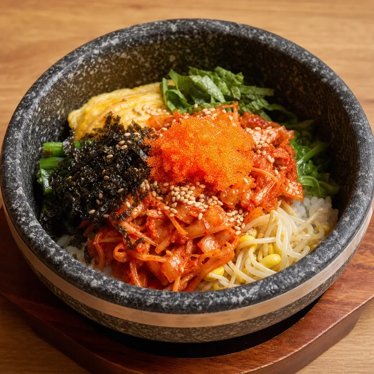 돌솥김치알밥