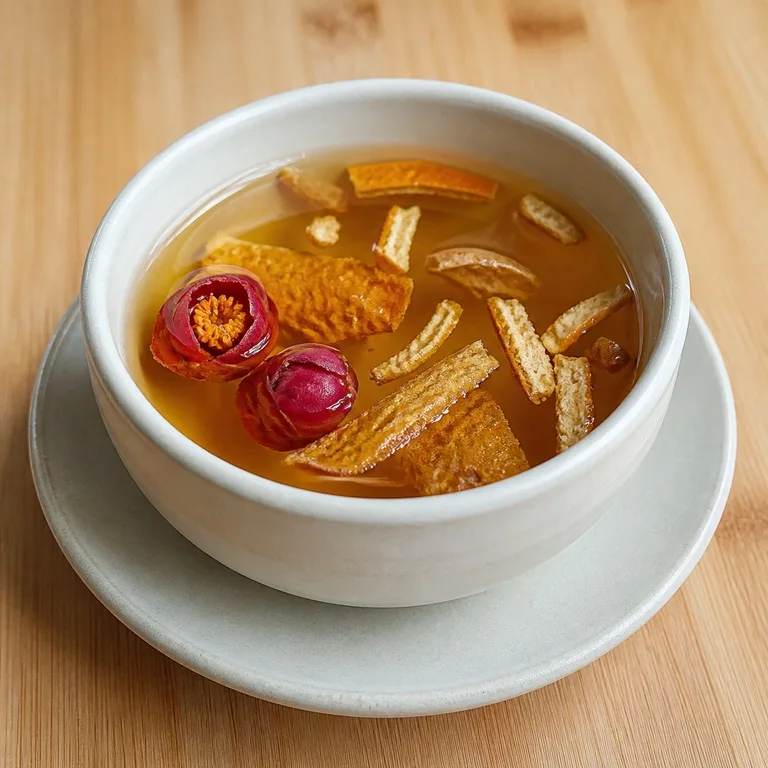 동백향귤피차