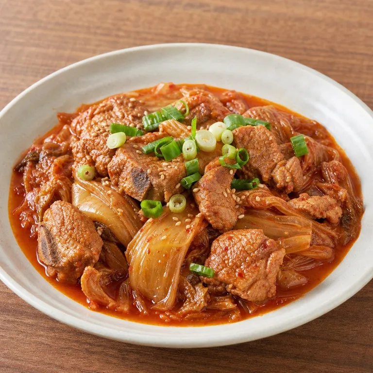 돼지갈비김치지짐