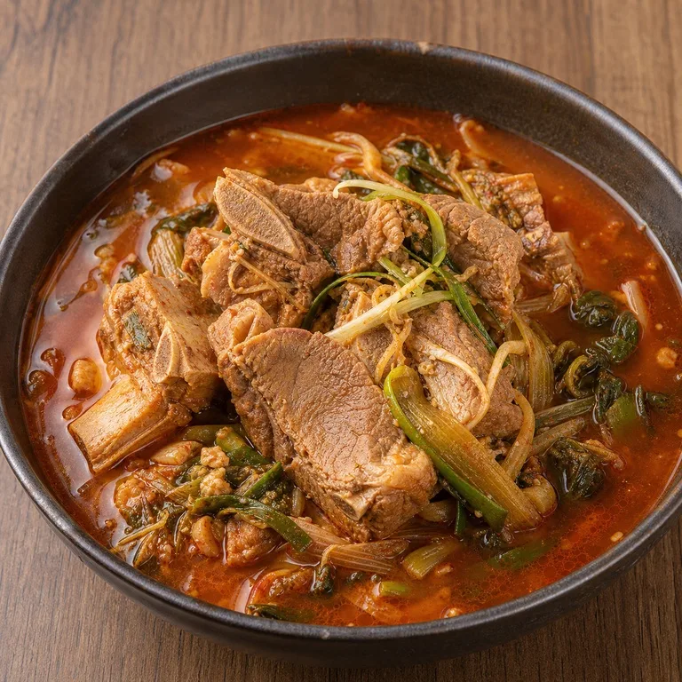 돼지갈비육개장