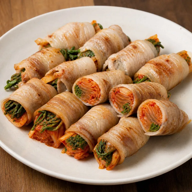 돼지고기김치냉이말