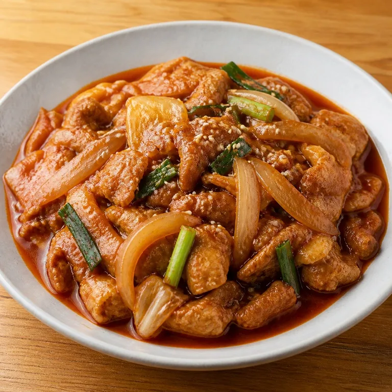 돼지고기뚝불