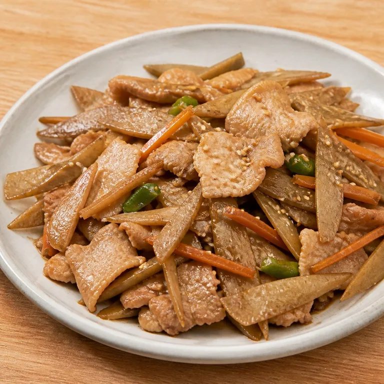 សាច់ជ្រូកនិងមើមដំឡូងបារាំង