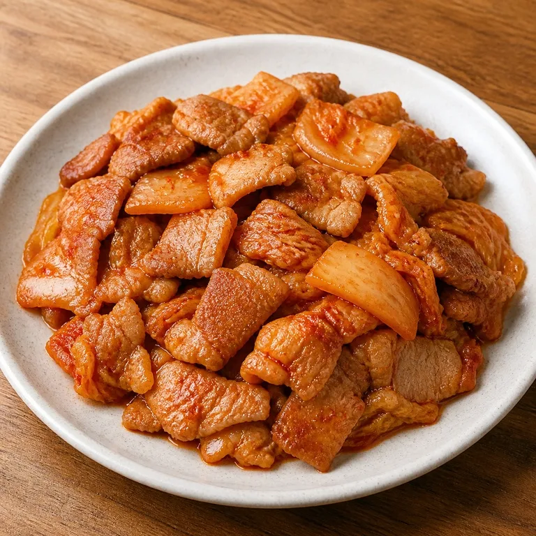 សាច់ជ្រូកនិងគីមឈីអាំង