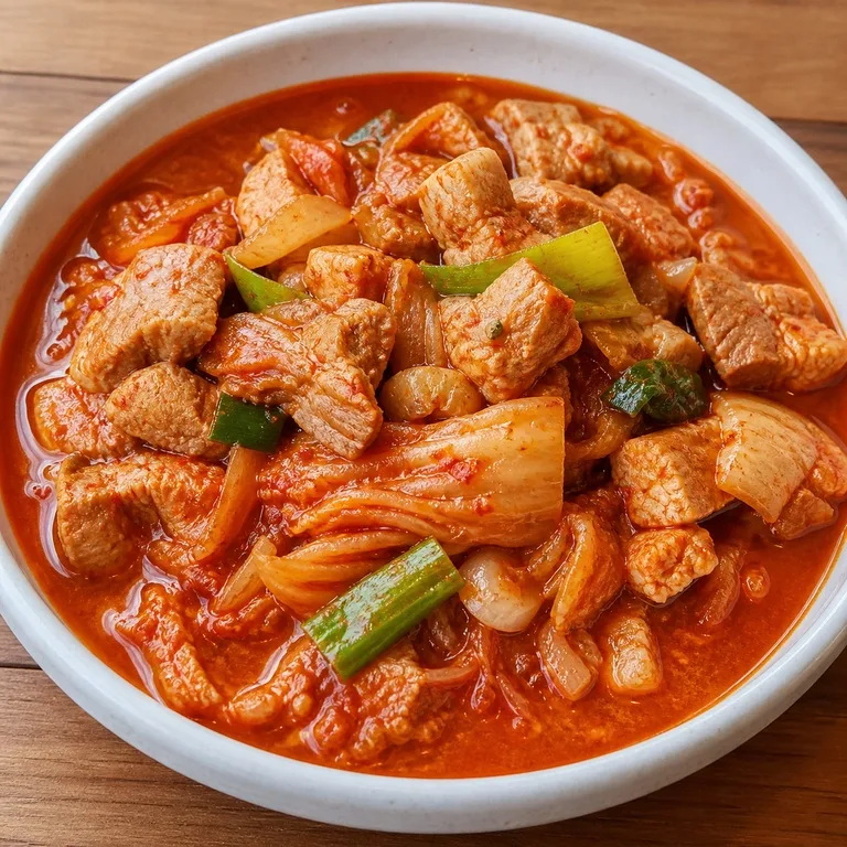 ចាគូរីសាច់ជ្រូកនិងគីមឈី