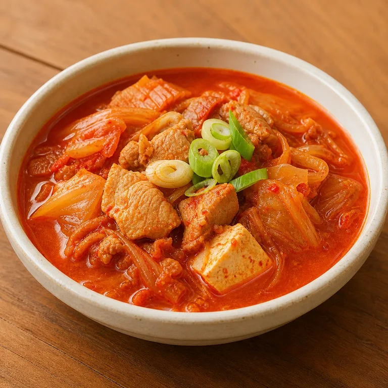 ស៊ុបគីមឈីសាច់ជ្រូក