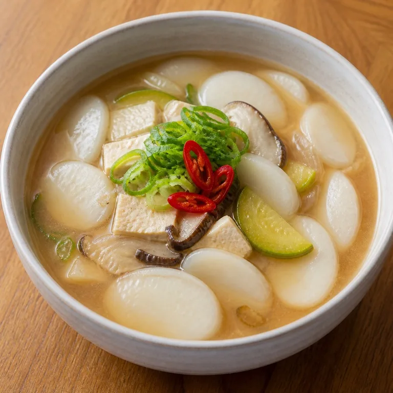 된장떡국
