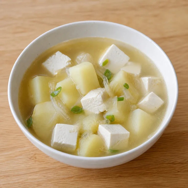 豆腐とジャガイモのスープ