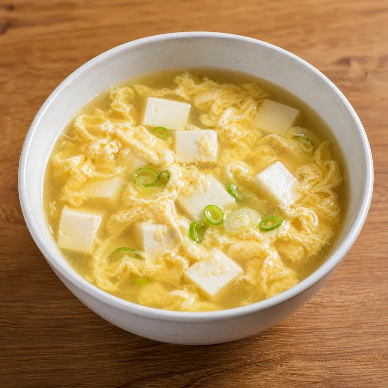 豆腐と卵のスープ