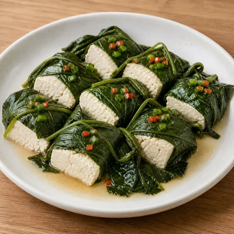 豆腐とゴンドゥレの和え物
