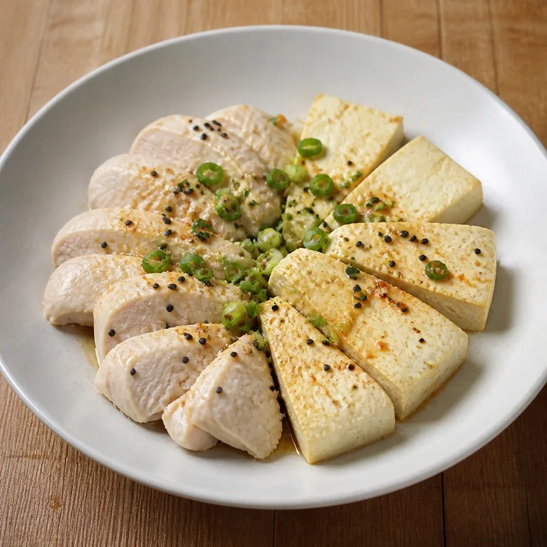เต้าหู้และอกไก่