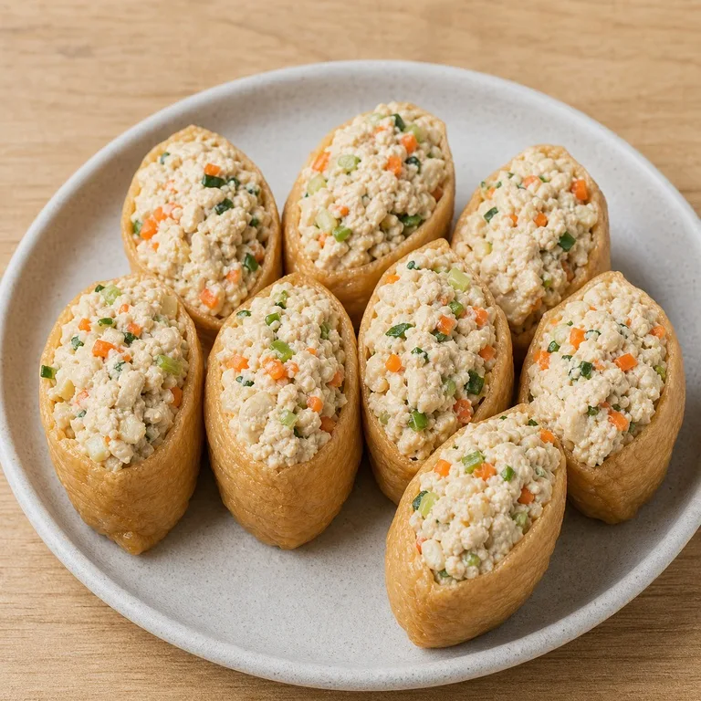 ยูบุโชบับไส้เต้าหู้และอกไก่