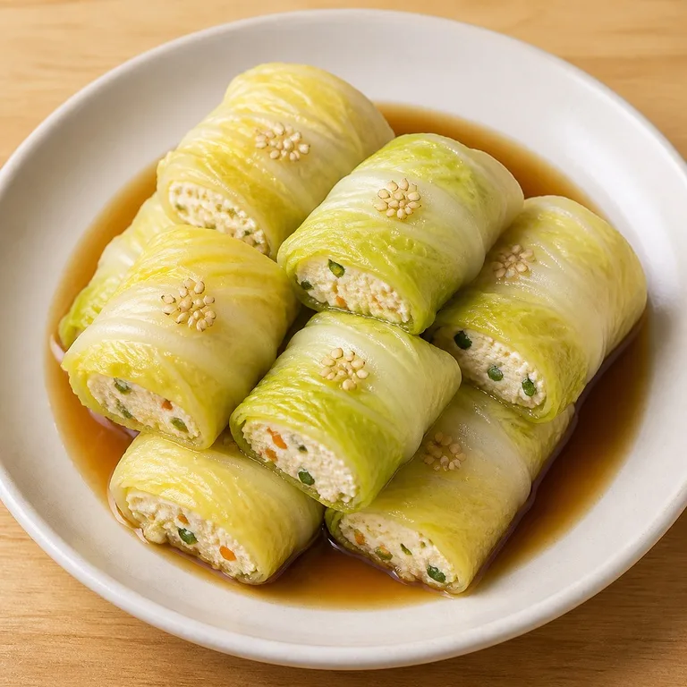 เต้าหู้ม้วนผักกาดขาว