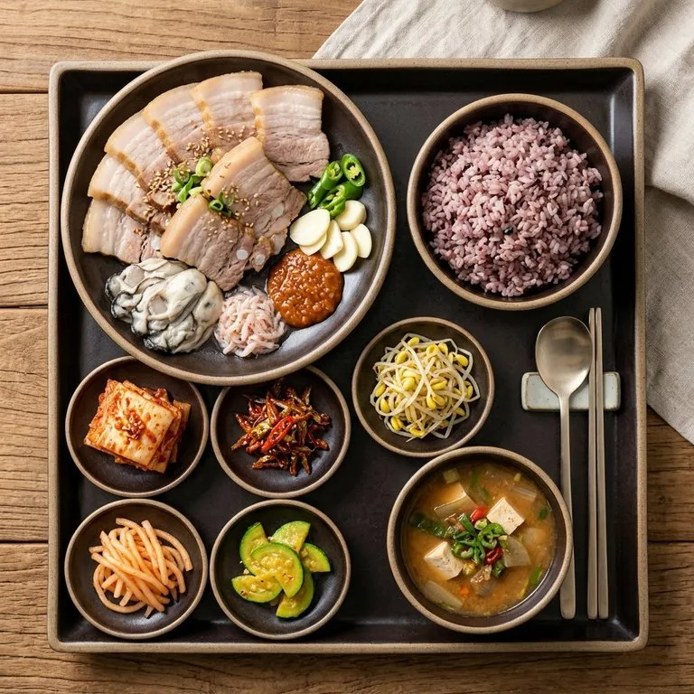 ข้าวกล่องหมูต้ม (โพซัม)