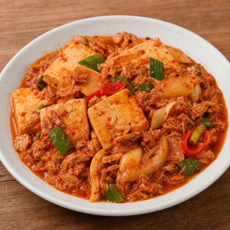 두부참치두루치기