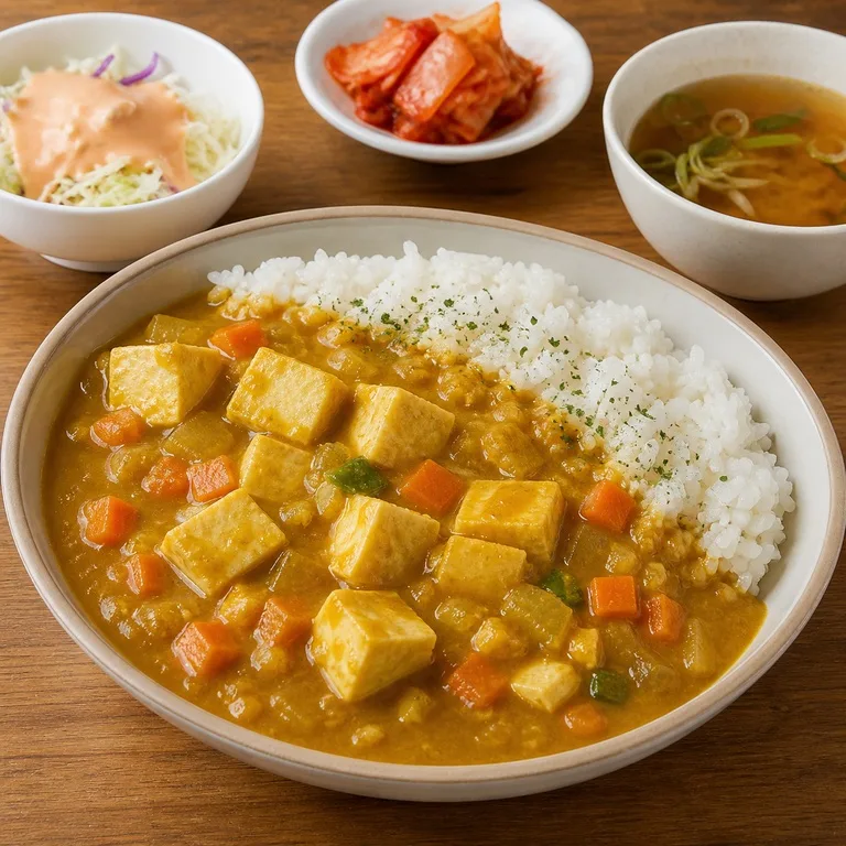 두부카레덮밥세트
