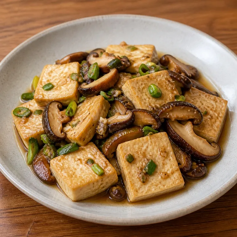 豆腐と椎茸
