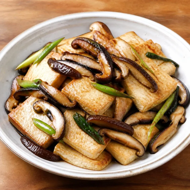 豆腐と椎茸