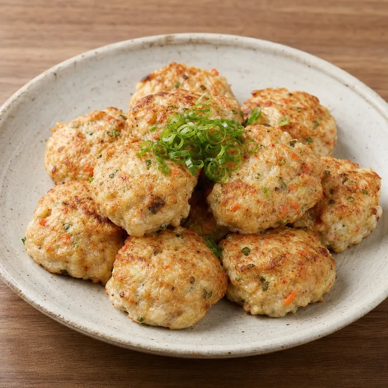 豆腐と海鮮の肉団子