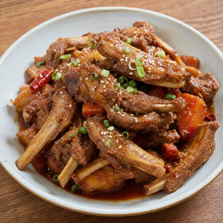 ซี่โครงหมูเคี่ยวซอส
