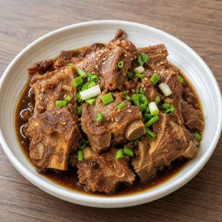 กระดูกสันหลังหมูต้มซีอิ๊ว