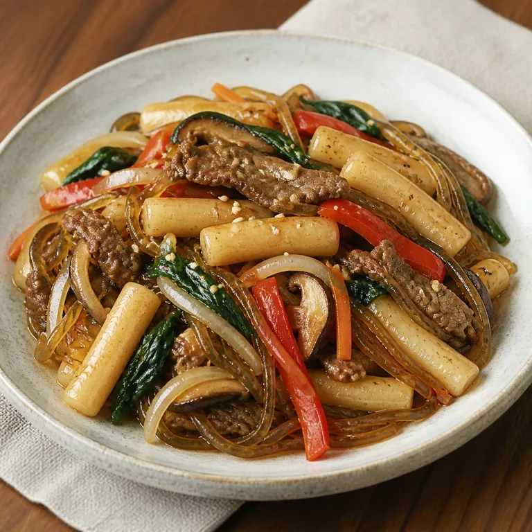 Japchae tteok