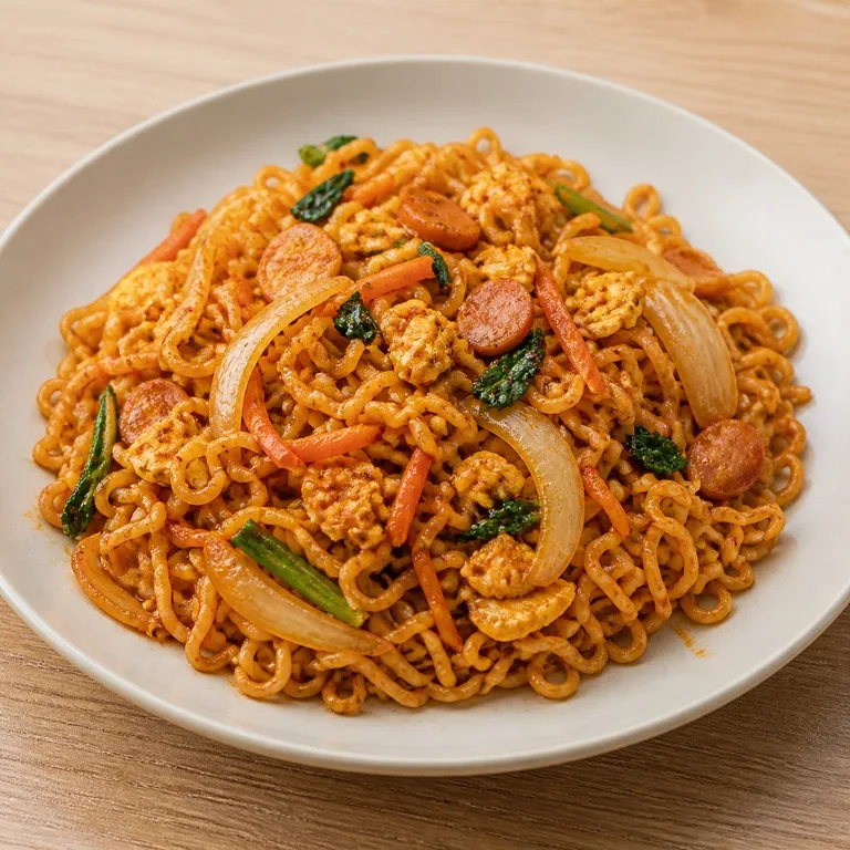 ラーメン炒め