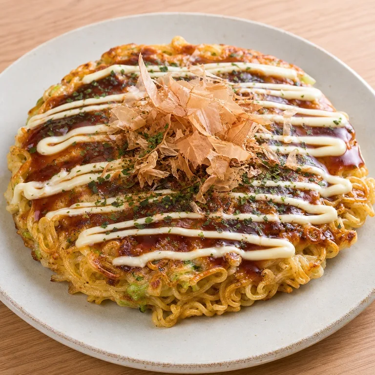 ラーメンお好み焼き