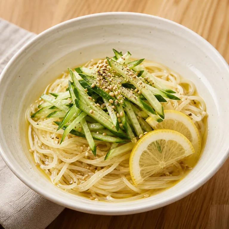 บะหมี่แตงกวาน้ำมันงาขี้ม้อนมะนาว