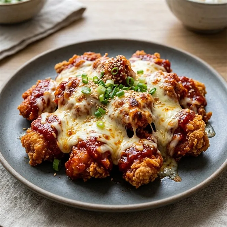 Ayam Pedas dengan Keju