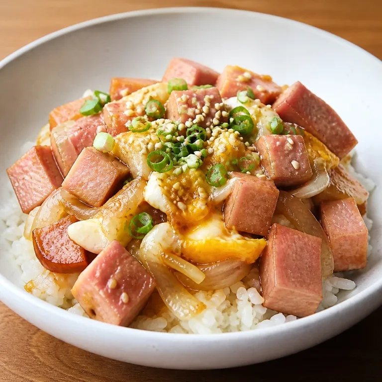 ข้าวหน้าแฮมกระป๋อง