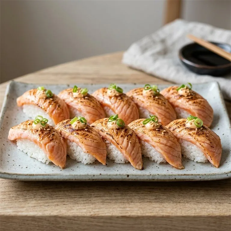 Sushi Salmon Aburi