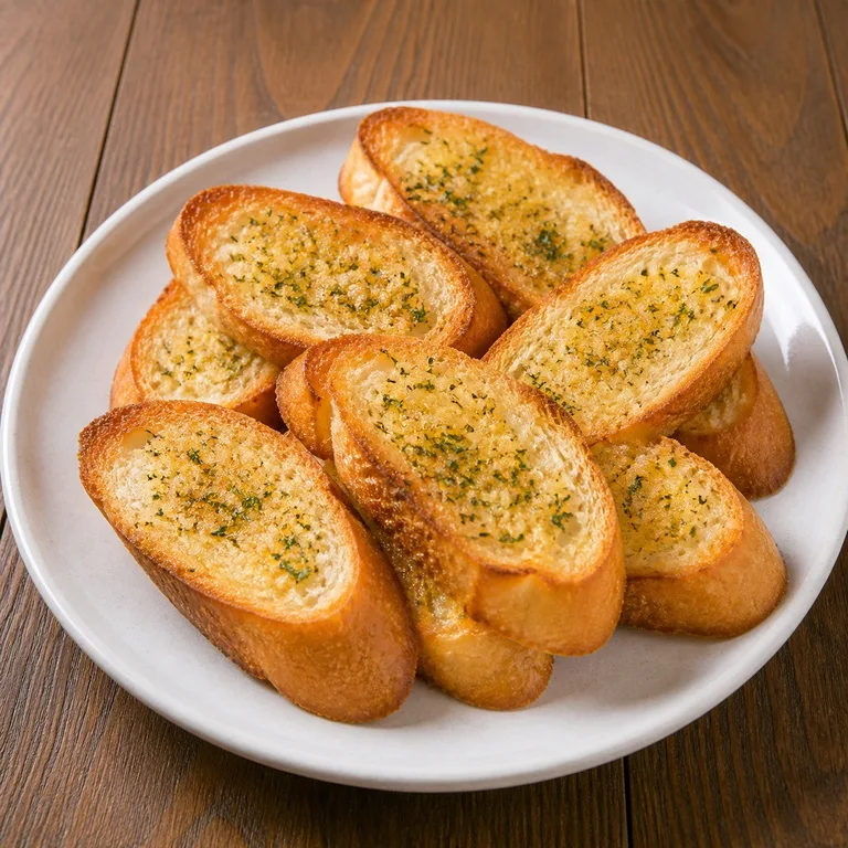 ขนมปังฝรั่งเศสรสกระเทียม