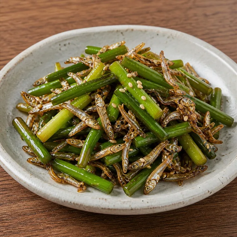 마늘종잔멸치