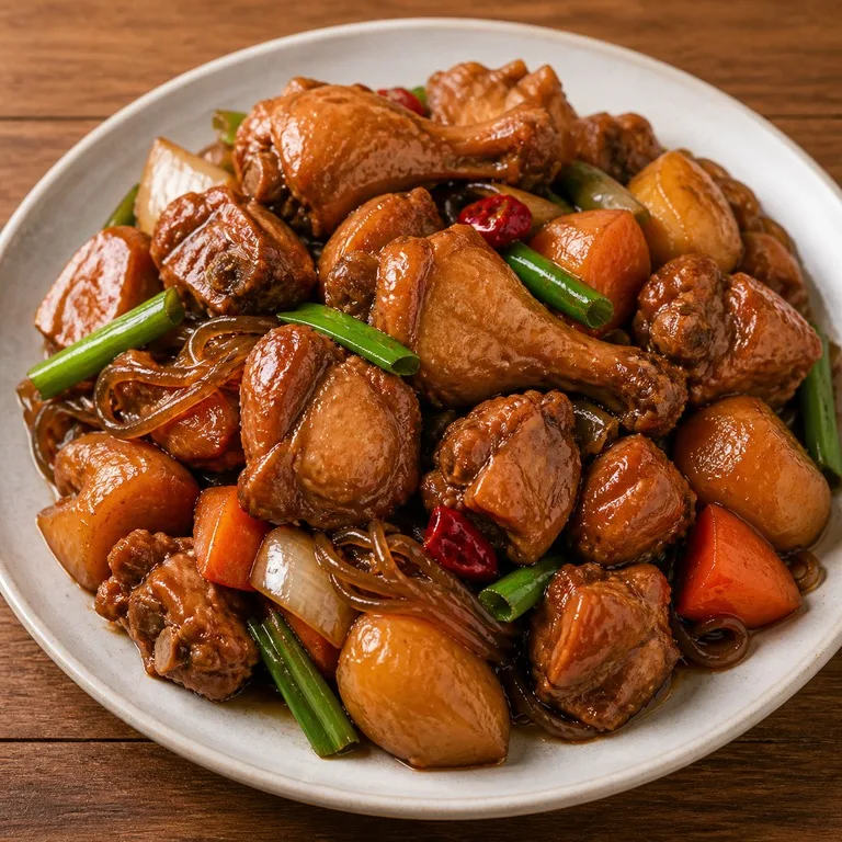 Затягивающая тушеная курица