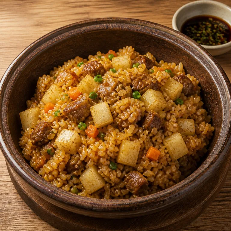 ข้าวแกงกะหรี่มันเทศ