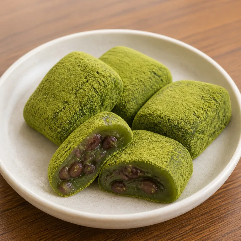 말차콩떡