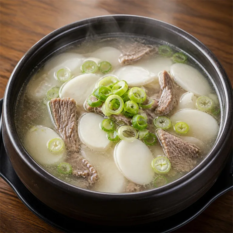 맑은곰탕떡