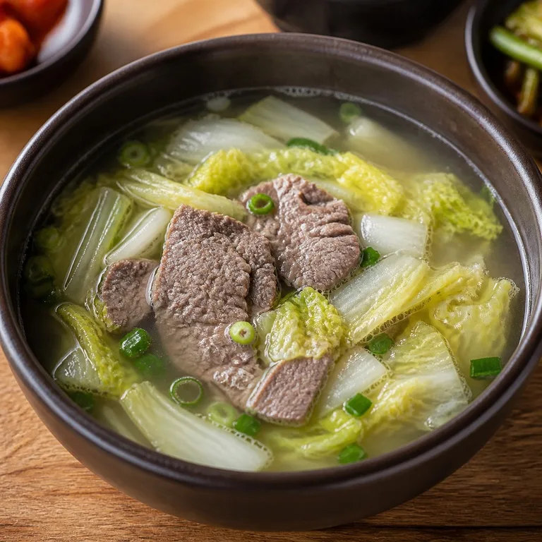 맑은배추소고기