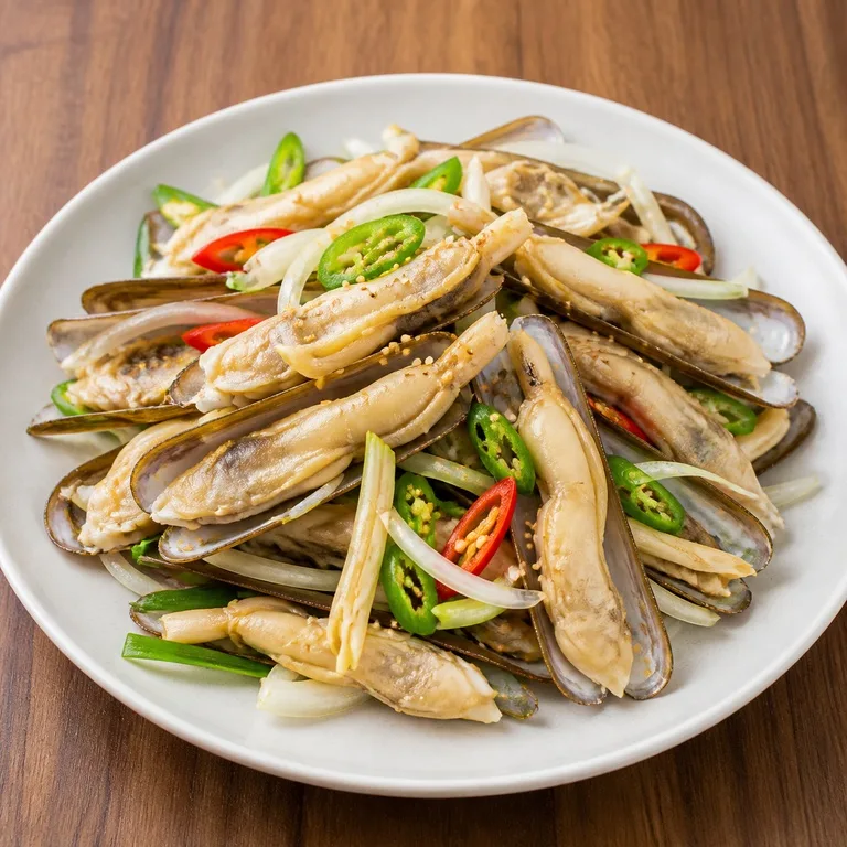 マテガイの冷菜
