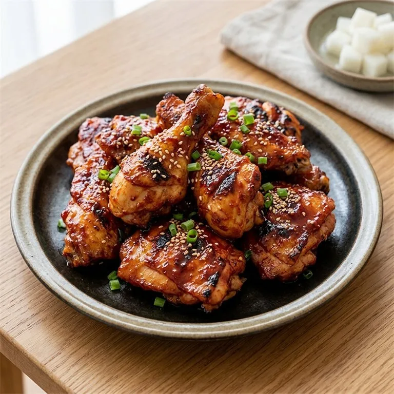 ไก่ย่างซอสโกชูจังแบบติดกระดูก