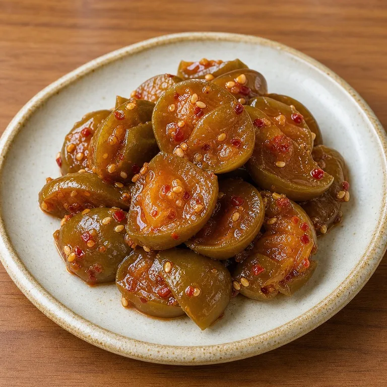 매실장아찌무침