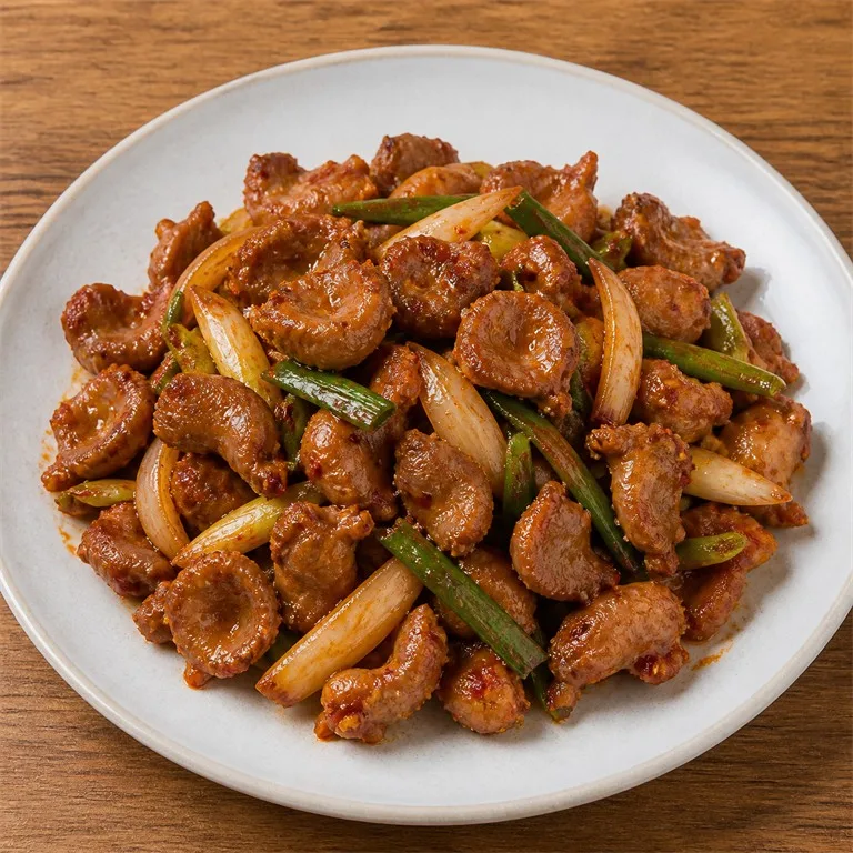 กึ๋นไก่ผัดเผ็ด
