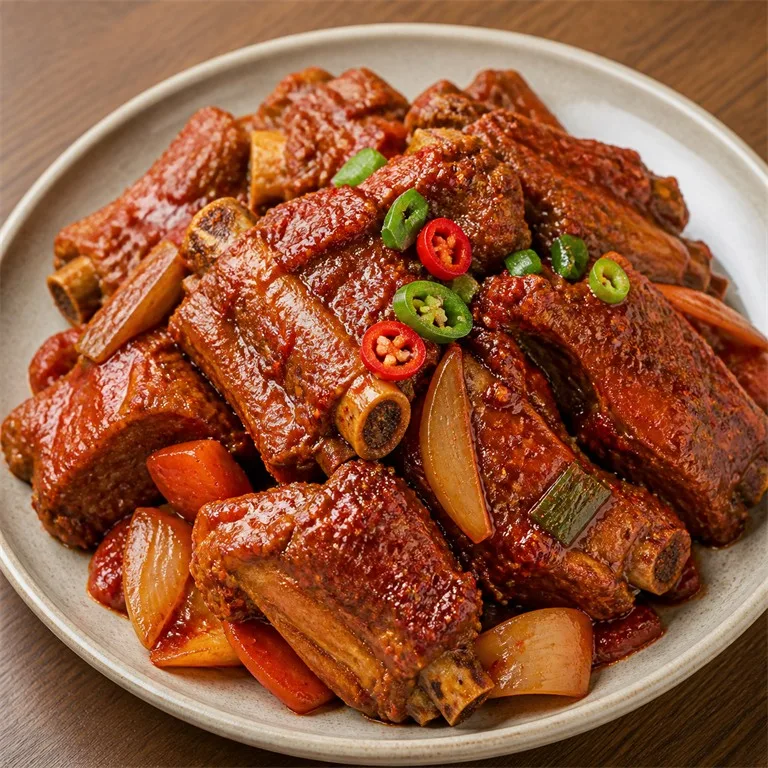 ซี่โครงหมูตุ๋นเผ็ด