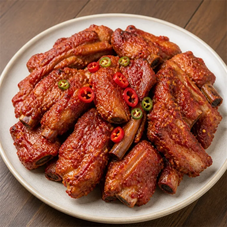 ซี่โครงขาหลังหมูเผ็ด