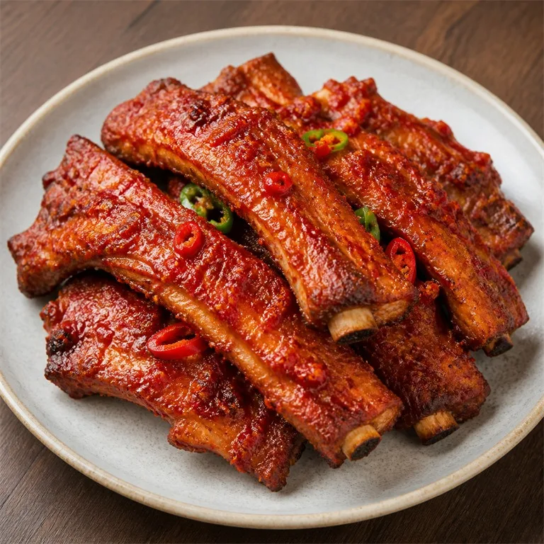ซี่โครงสันหลังหมูเผ็ด