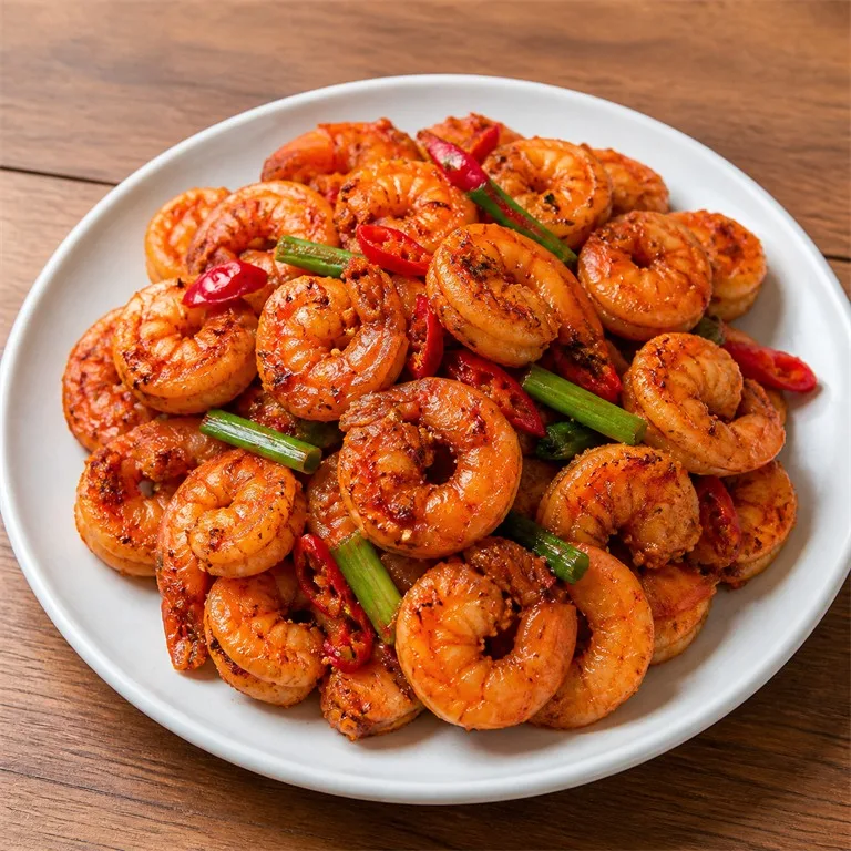 กุ้งผัดเผ็ด